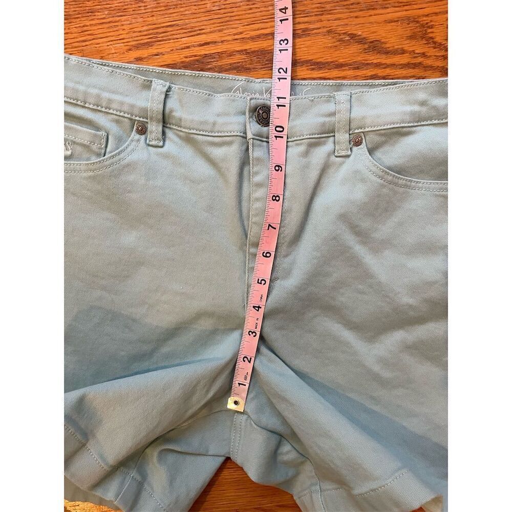 Gloria Vanderbilt Women's Amanda Jean Shorts Size 12 Seafoam Green - Picture 6 of 10